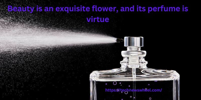 Beauty is an exquisite flower, and its perfume is virtue.
